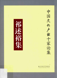 施惟达主编 — 中国文化产业十家论集 祁述裕集