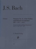  — SONATEN NR.4-6 FUR VIOLINE UND KLAVIER (CEMBALO) BWV 1017-1019 SONATAS FOR VIOLIN AND PIANO (HARPSICHORD) NOS.4-6·BWV 1017-1019