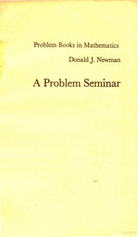 P.R.HALMOS — A PROBLEM SEMINAR