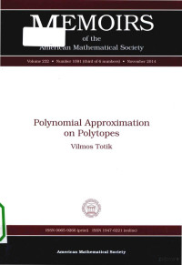 Vilmos Totik — Polynomial Approximation on Polytopes Volume 232