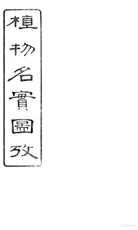 固始其吴浚著 — 植物名实图考长编 卷之三