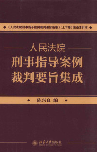 陈兴良编 — 人民法院刑事指导案例裁判要旨集成