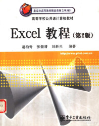 谢柏青等编著, 谢柏青等编著, 谢柏青, 谢柏靑 — Excel教程 第2版