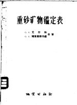 C.A.尤什科 C.C.博里善斯卡娅著；马名权 吴伟译 — 重砂矿物定表