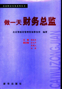 北京智浪奇管理咨询事务所编著；张洪兵主编；孙玉平，夏鸿义，刘涛副主编, 张洪兵主编 , 北京智浪奇管理咨询事务所编著, 张洪兵, 北京智浪奇管理咨询事务所 — 做一天财务总监