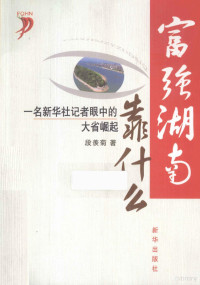 段羡菊著, 段羡菊著, 段羡菊 — 富强湖南靠什么 一名新华社记者眼中的大省崛起