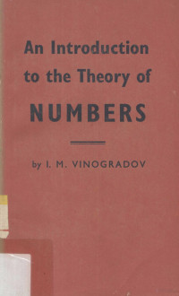 I.M.Vinogradov — An Introduction To The Theory of Numbers