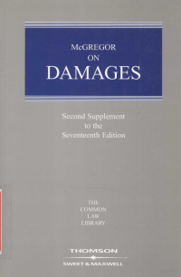 Harvey McGregor, Julian Picton, Martin Spencer — MCGREGOR ON DAMAGES SECOND SUPPLEMENT TO THE SEVENTEENTH EDITION