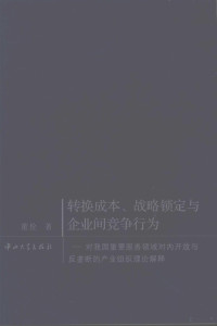 董佺著, 董佺著, 董佺 — 转换成本、战略锁定与企业间竞争行为