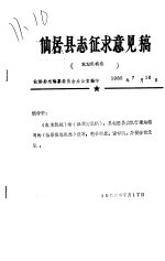 仙居县编纂委员会办公室编印 — 仙居县志征求意见稿 农业机械卷