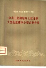 上海人民出版社编辑 — 中央工业和地方工业并举 大型企业和中小型企业并举