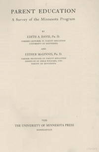 EDITH A. DAVIS,PH.D. AND ESTHER McGINNIS,PH.D. — a