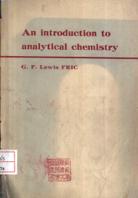 G.F.LEWIS,FRIC — AN INTRODUCTION TO ANALYTICAL CHEMISTRY