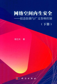 邬江兴著, 邬江兴 (1953-) — 网络空间内生安全 拟态防御与广义鲁棒控制 下册