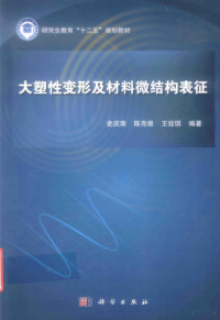 史庆南，陈亮维，王效琪编著 — 大塑性变形及材料微结构表征