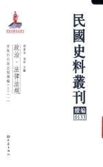 孙燕京，张研主编 — 民国史料丛刊续编 133 政治 法律法规