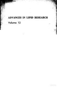 RODOLFO PAOLETTI DAVID KRITCHEVSKY, edited by Rodolfo Paoletti, David Kritchevsky, Rodolfo Paoletti, David Kritchevsky — ADVANCES IN LIPID RESEARCH VOLUME 12