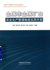 张锐，唐志新，李志勇等编著 — 金属非金属矿山安全生产管理制度实用手册