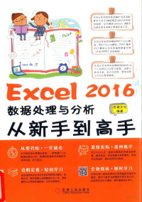 杰诚文化编著, 杰诚文化编著, 杰诚文化传播公司 — Excel 2016数据处理与分析从新手到高手