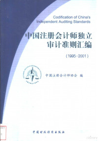 中国注册会计师协会编, 中國注册會計師協會編, 中國注册會計師協會, 中囯注册会计师协会编, 中囯注册会计师协会, 中国注册会计师协会编, 中国注册会计师协会 — 中国注册会计师独立审计准则汇编 1995-2001