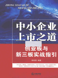 杨培国编著 — 中小企业上市之道 创业板与新三板实战指引