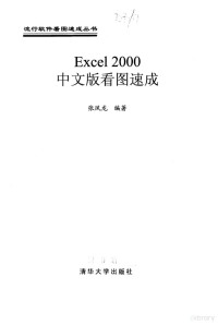 张凤龙编著, Fenglong Zhang, 张凤龙编著, 张凤龙 — Excel 2000中文版看图速成