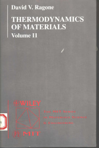 DAVID V.RAGONE — THERMODYNAMICS OF MATERIALS VOLUME 2