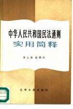 李士伟，杜西川 — 《中华人民共和国民法通则》实用简释