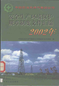 中国石油天然气集团公司，质量安全环保部编, 中国石油天然气集团公司质量安全环保部编, 中国石油天然气集团公司 — 中国石油天然气集团公司安全生产环境保护规章制度文件汇编 2002年