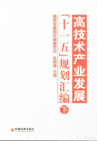 张晓强主编, Zhang Xiaoqiang zhu bian, 张晓强主编, 张晓强 — 高技术产业发展“十一五”规划汇编 下