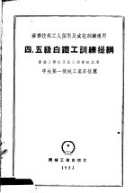 苏联农业机器制造厂编 — 四 五级白铁工训练提纲