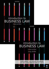 LUCY JONES, Lucy Jones, (Lecturer in law) — INTRODUCTION TO BUSINESS LAW