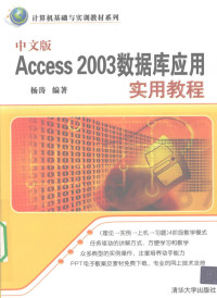 杨涛编著, 杨涛编著, 杨涛 — 中文版Access 2003数据库应用实用教程