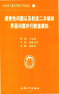 王志亮著 — 2004年上海大学博士学位论文 37 感受性问题以及射流二次破碎界面问题并行数值模拟