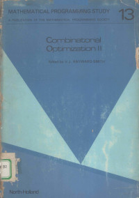 Victor J Rayward-Smith, T. B Boffey — Combinatorial Optimization II