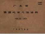 广东省气象台编辑 — 广东省佛冈地面气候资料 1956.10-1970