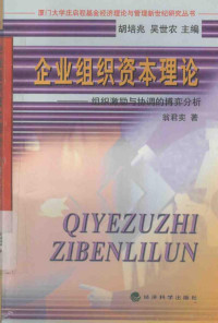 翁君奕著 — 企业组织资本理论：组织激励与协调的博弈分析