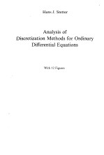 HANSJ.STETTER — ANALYSIS OF DISCRETIZATION METHODS FOR ORDINARY DIFFERENTIAL EQUATIONS