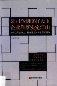 王鹏华著 — 公司靠制度打天下 企业靠落实定江山