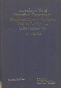 Prof.D.S.Ross — Proceedings of the 1st International Conference on MACHINE CONTROL SYSTEMS