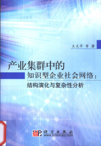 王文平著, 王文平等著, 王文平 — 产业集群中的知识型企业社会网络 结构演化与复杂性分析