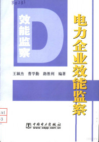 王颖杰，曹学勤，路胜利编著, 王颖杰, 曹学勤, 路胜利编著, 王颖杰, 曹学勤, 路胜利 — 电力企业效能监察