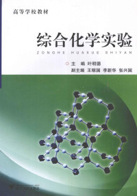 叶明德主编；王稼国，李新华，张兴国副主编, 叶明德主编, 叶明德 — 综合化学实验