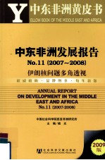 杨光主编 — 中东非洲发展报告 NO.11（2007～2008） 伊朗核问题多角透视