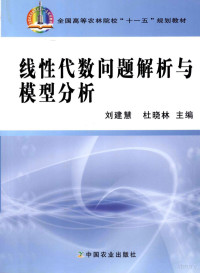 刘建慧，杜晓林主编, 刘建慧, 杜晓林主编, 刘建慧, 杜晓林 — 线性代数问题解析与模型分析