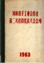  — 河南省手工业合作社第二次社员代表大会会利 1963