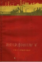 河南工人报编辑部编著 — 持续大跃进中的红旗厂矿