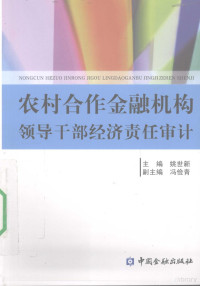 姚世新主编, 姚世新主编, 姚世新 — 农村合作金融机构领导干部经济责任审计