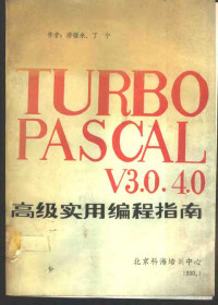 游疆来，丁宁编 — TURBO PASCAL V3.0 4.0高级实用编程指南