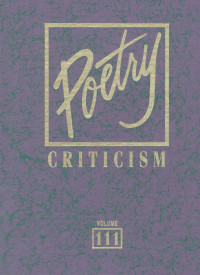 Michelle Lee Project Editor — Poetry Criticism Volume 111